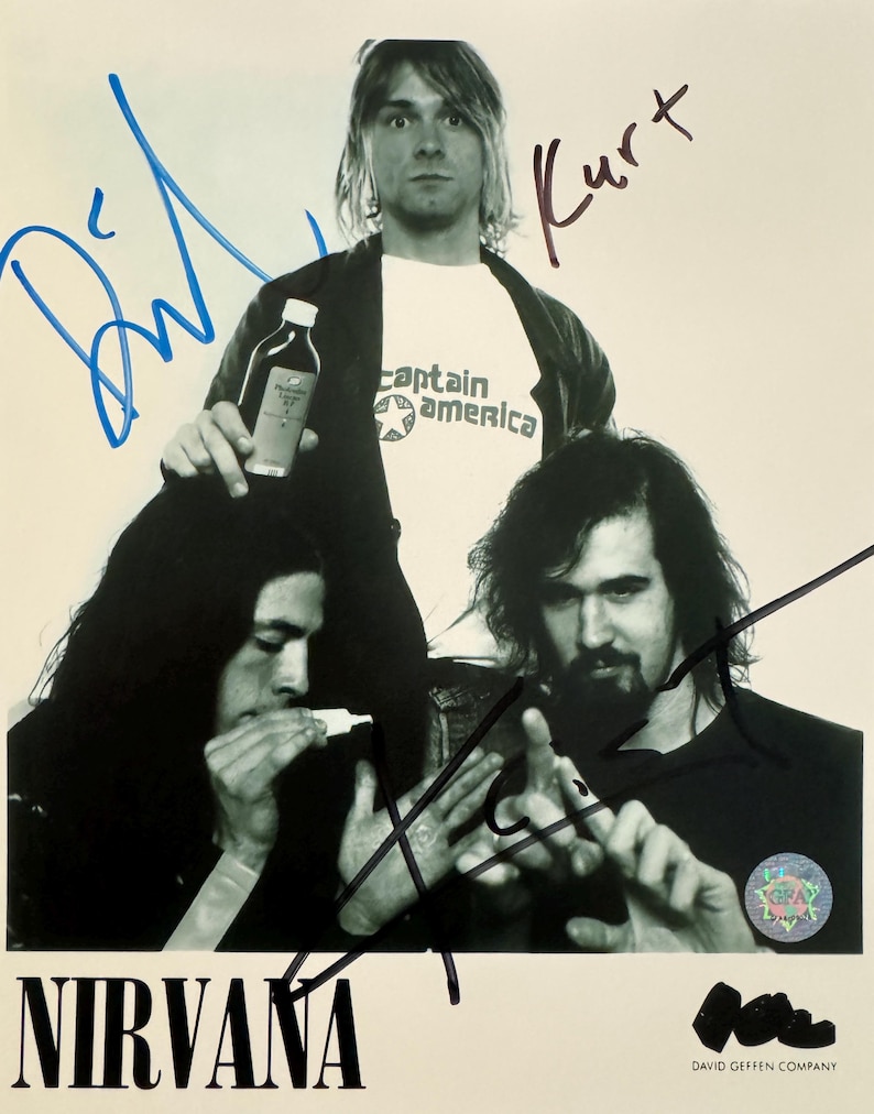David Ribble Signature Nirvana Original Autographed 8x10 Photo (COA) - Etsy