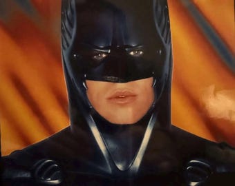 直筆サイン入りポスター - バットマン フォーエヴァー - ヴァル