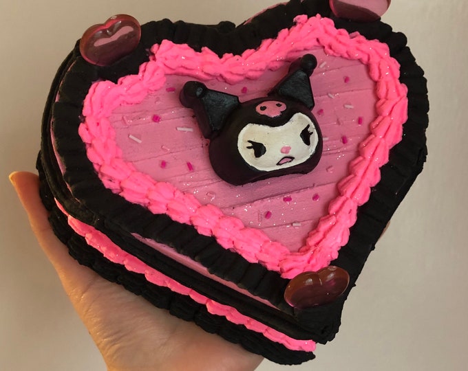 Kuromi Sanrio Fake Cake Jewelry Box Etsy