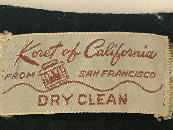 1950s Koret of California Black Pleated Skirt - image 4