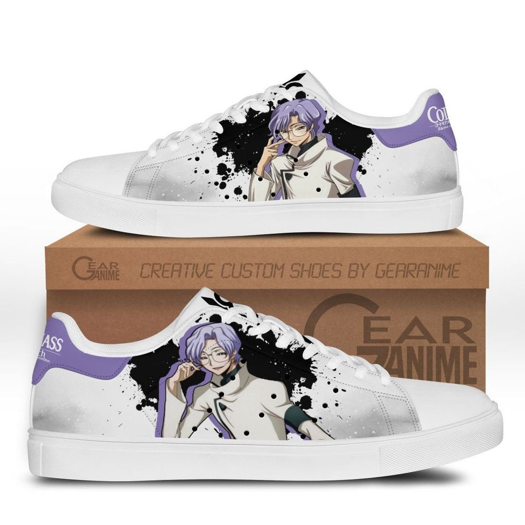 Code Geass Lloyd Asplund Custom Anime Skate Shoes For Men And Women