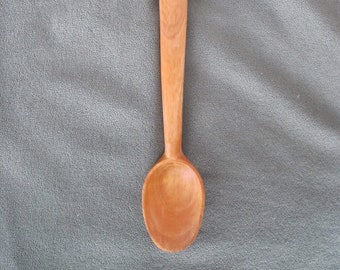 Cherry Spoon, Hand Carved and Handmade, Reclaimed Wood, Cooking Spoon, Wooden Utensil, Great Gift, Made with Only Hand Tools