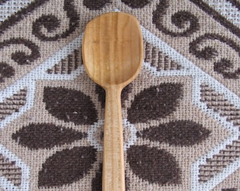 Cherry Spoon, Hand Carved and Handmade, Reclaimed Wood, Eating Spoon, Wooden Utensil, Great Gift, Made with Only Hand Tools