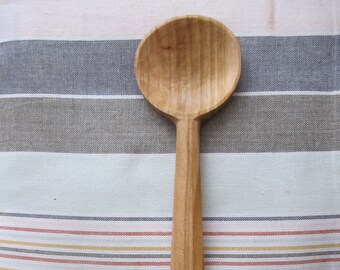 Cherry Spoon, Hand Carved and Handmade, Reclaimed Wood, Eating Spoon, Cooking spoon Wooden Utensil, Great Gift, Made with Only Hand Tools