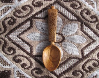 Cherry Spoon, Hand Carved and Handmade, Reclaimed Wood, Eating Spoon, Pocket Spoon, Wooden Utensil, Great Gift, Made with Only Hand Tools