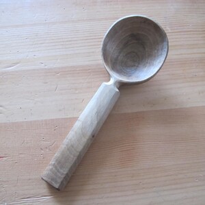 English Walnut, Hand Carved and Handmade, Reclaimed Wood, Scooping Spoon, Wooden Utensil, Great Gift, Made with Only Hand Tools