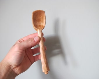 Birch Spoon, Hand Carved and Handmade, Reclaimed Wood, Eating Spoon, Wooden Utensil, Great Gift, Made with Only Hand Tools