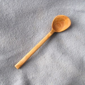 Cherry spoon, Hand Carved and Handmade, Reclaimed Wood, Eating Spoon, Wooden Utensil, Great Gift, Made with Only Hand Tools