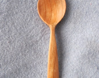 Cherry Spoon, Hand Carved and Hand Made, Reclaimed Wood, Eating Spoon, Wooden Utensil, Great Gift, Made with Only Hand Tools