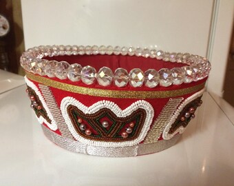 Handmade ethnographic crown from county Nīca