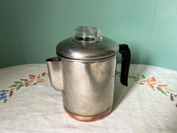 Vintage Coffee Pot: Early Revere Ware 6 