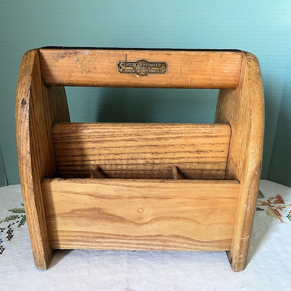 Vintage Shoe Shine Box : Lyco Wooden Kit Crate Rustic Desk Caddy Storage Art Room Succulent Flower Vase Holder Picnic - Made in New York USA