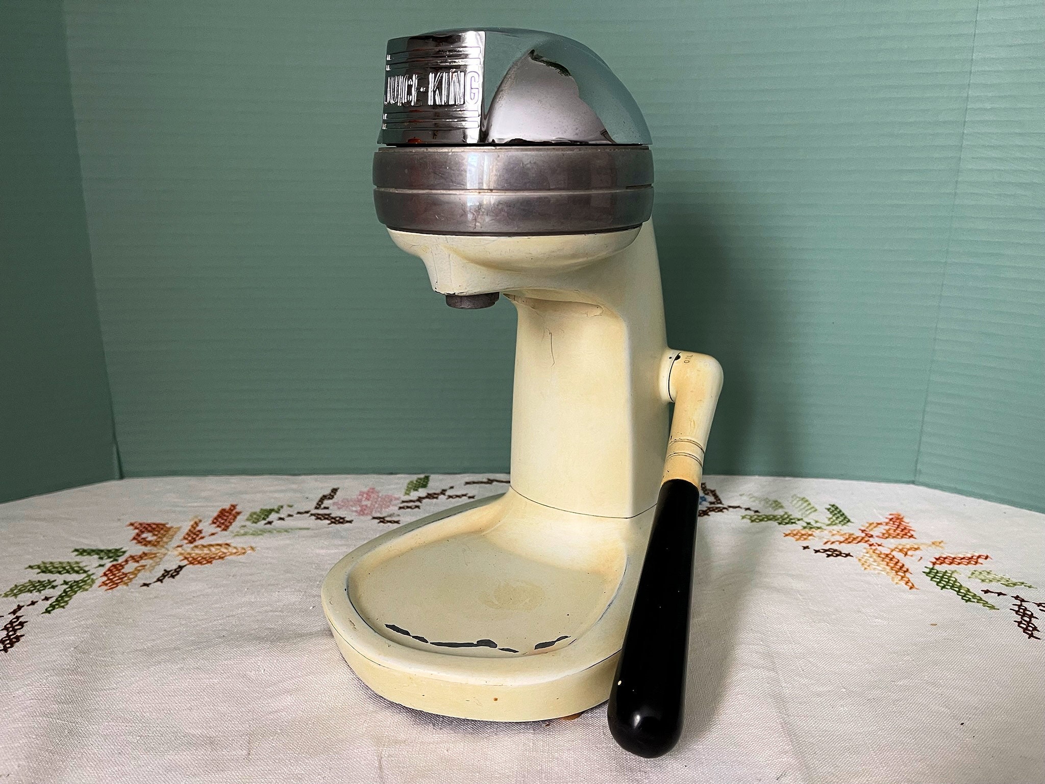 Vintage Juicer Juice King JK30 Single Action White Body Etsy