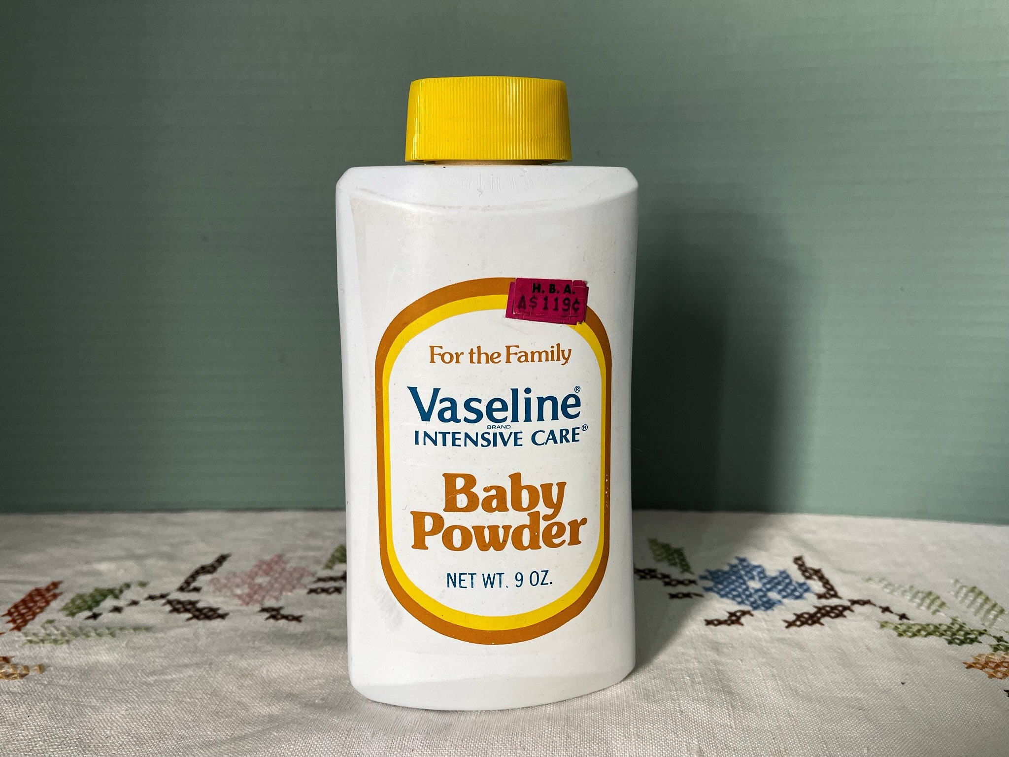 Vintage Product Vaseline Brand Baby Powder Smaller Ounce White