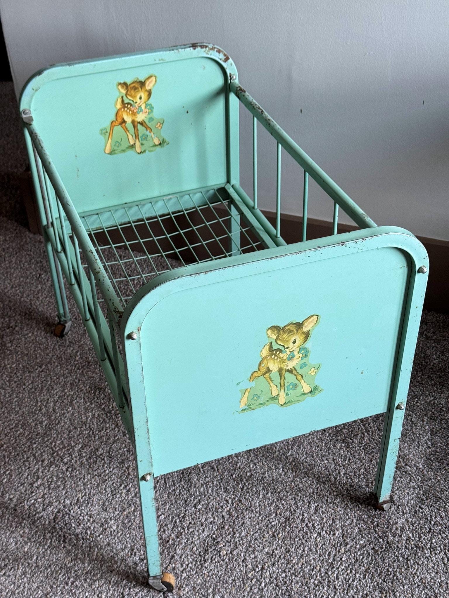 Metal Doll Vintage Doll Cribs Antique Baby Doll Antique Doll Crib