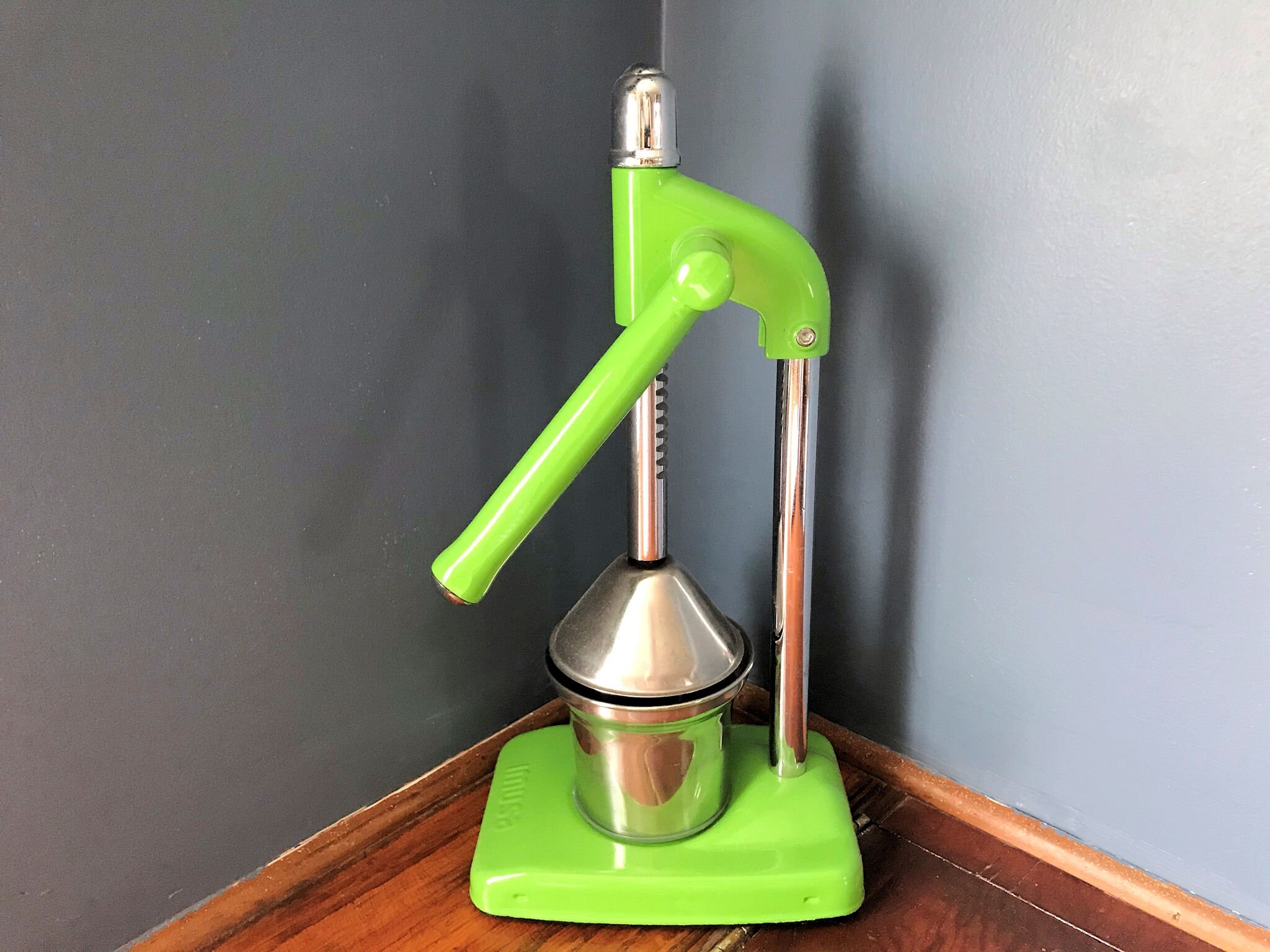 Vintage Juicer Imusa Single Action Lever Manual Hand Crank Etsy