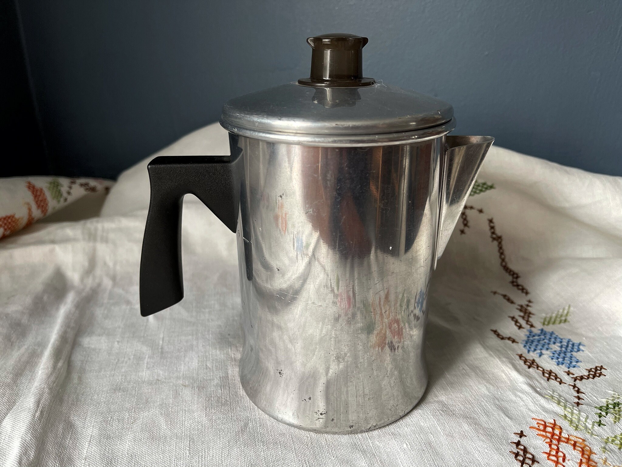 Vintage Coffee Pot Foley Aluminum 5 Cup Stovetop Camping Fire Etsy