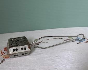 Vintage Soap Saver : Metal Soap Bar Clamshell Box Holder Rectangle Container Trinket Utility Bucket Cleaning Wash Day Laundry Basket Cage