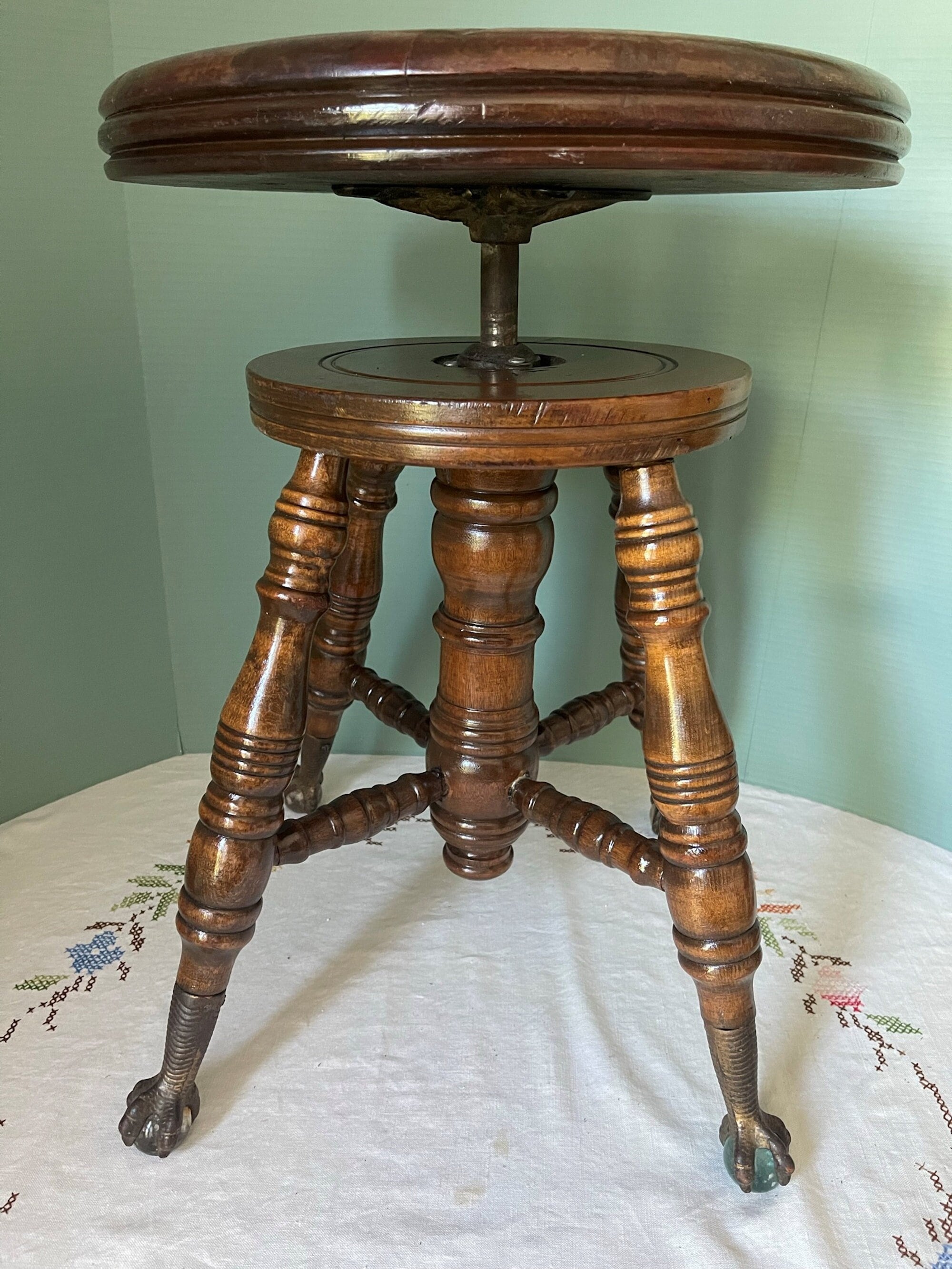 Antique claw foot on sale chair for sale