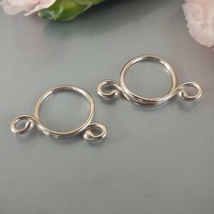 Nipple noose Non Pierrcing Silver Nipple Rings Sterling silver jewelry image 2