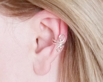 Sterling silver ear cuff - No piercing Ear Cuff