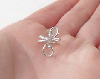 Sterling silver ear cuff - No piercing Ear Cuff