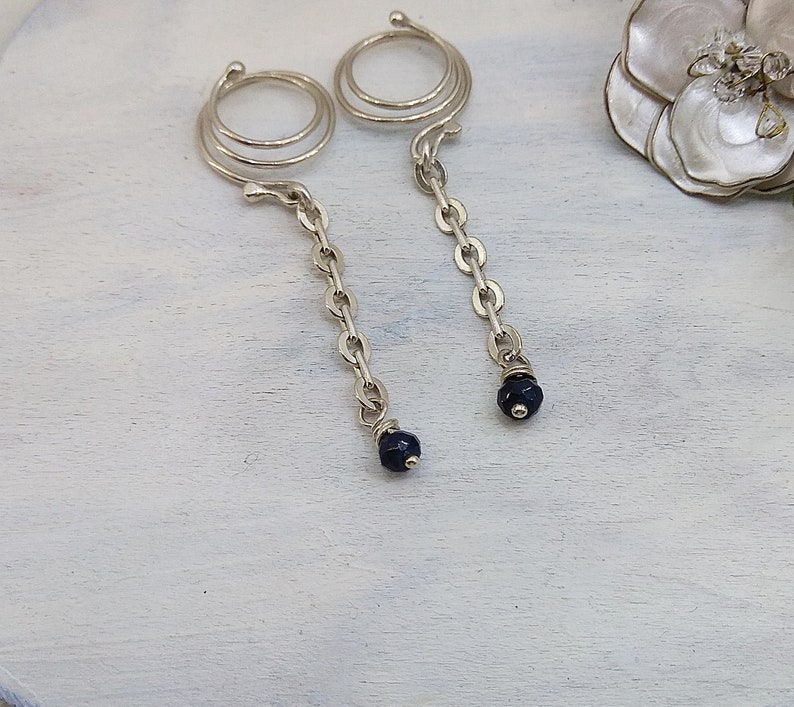 Non Piercing Nipple Rings With blue beads