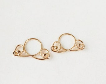 Gold Plated Fake Piercing 14 Karat  GOLD PLATED over 925 Solid Sterling Silver