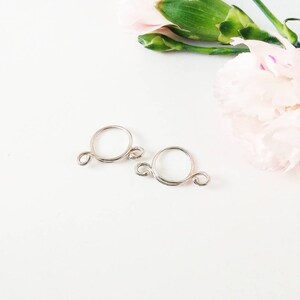 Nipple noose Non Pierrcing Silver Nipple Rings Sterling silver jewelry image 8