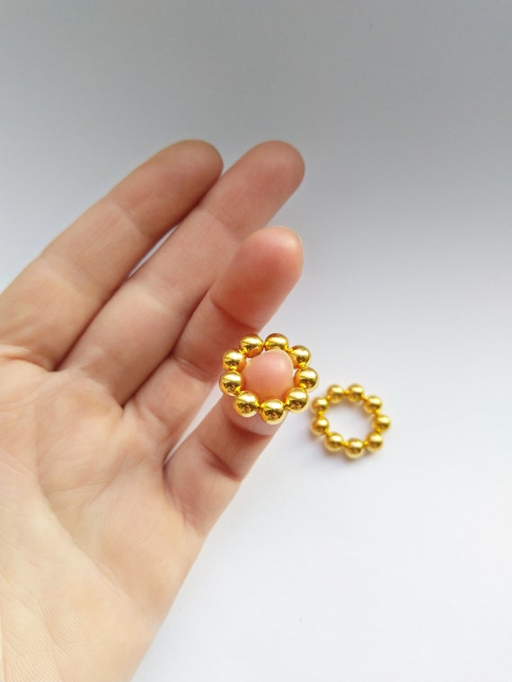 Gold Magnetic Nipple Rings Non Piercing Adjustable Nipple Ring