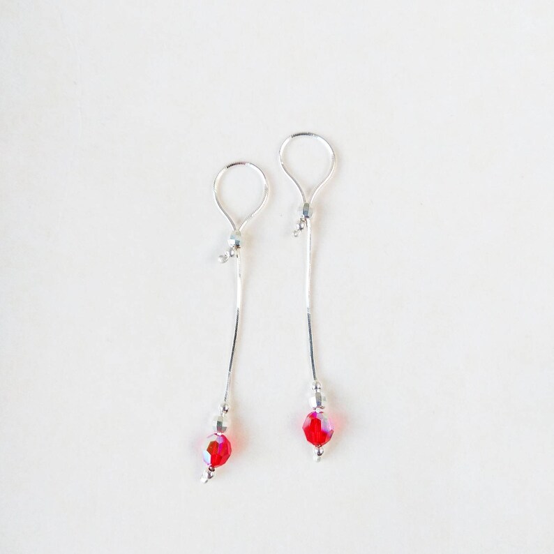 Nipple Dangles With Swarovski Crystal Solid Silver Body Etsy