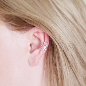 Sterling silver ear cuff No piercing Ear Cuff image 7