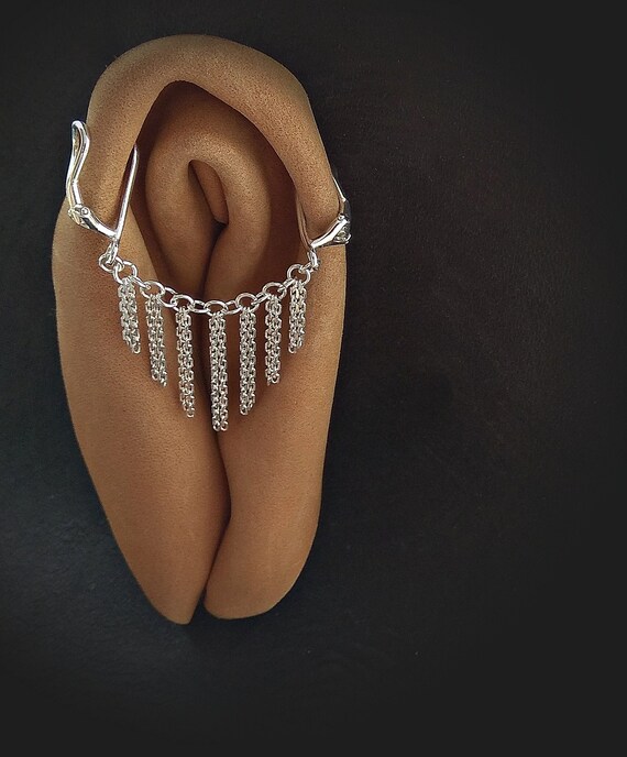 Joyería vaginal erótica piercing cuerpo falso con cadenas de - España