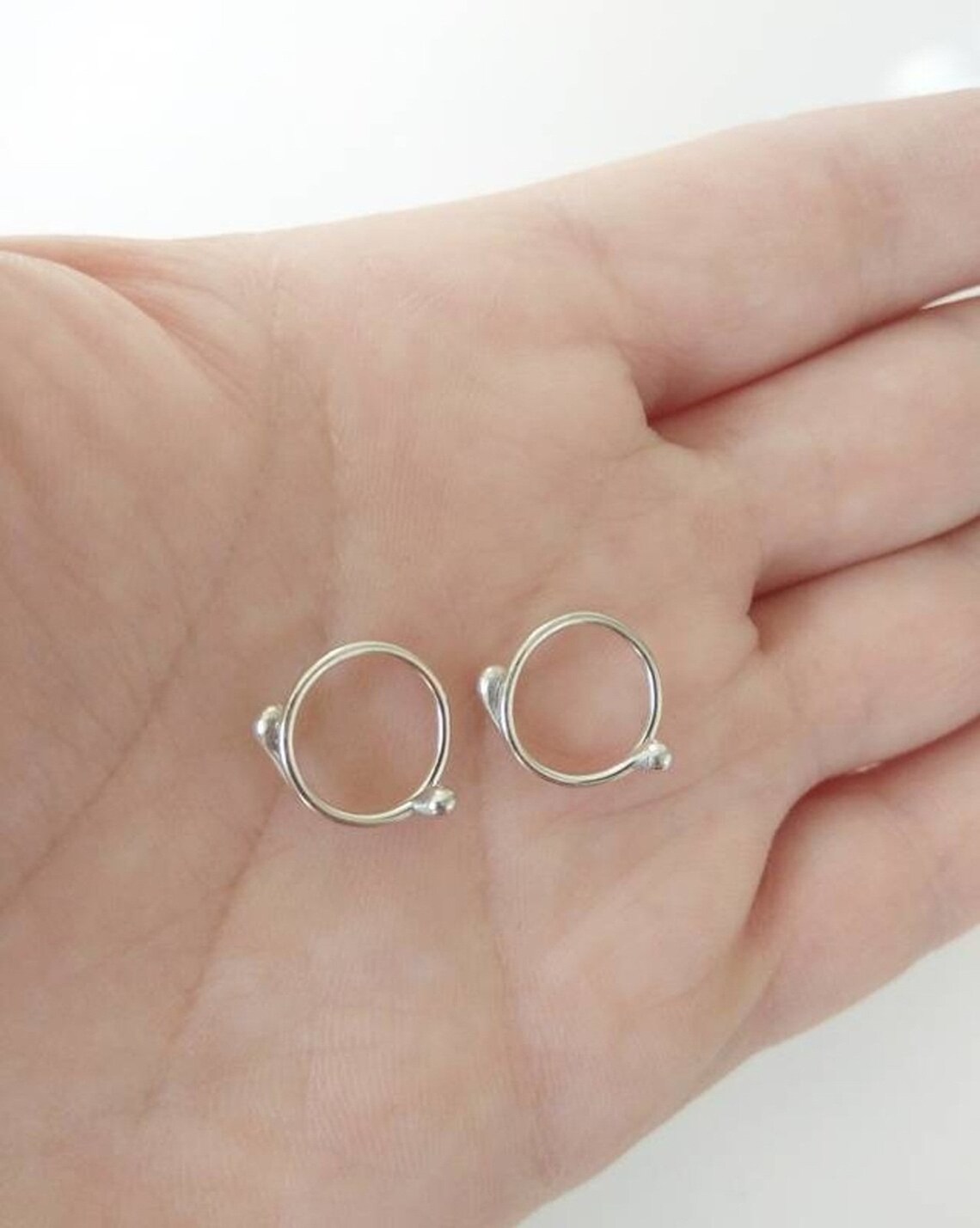 Fake Nipple Piercing Silver Nipple Rings Non Piercing Sterling Etsy