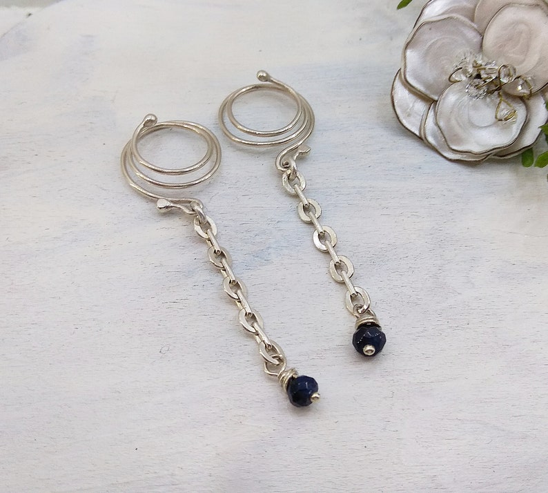 Non Piercing Nipple Rings With blue beads