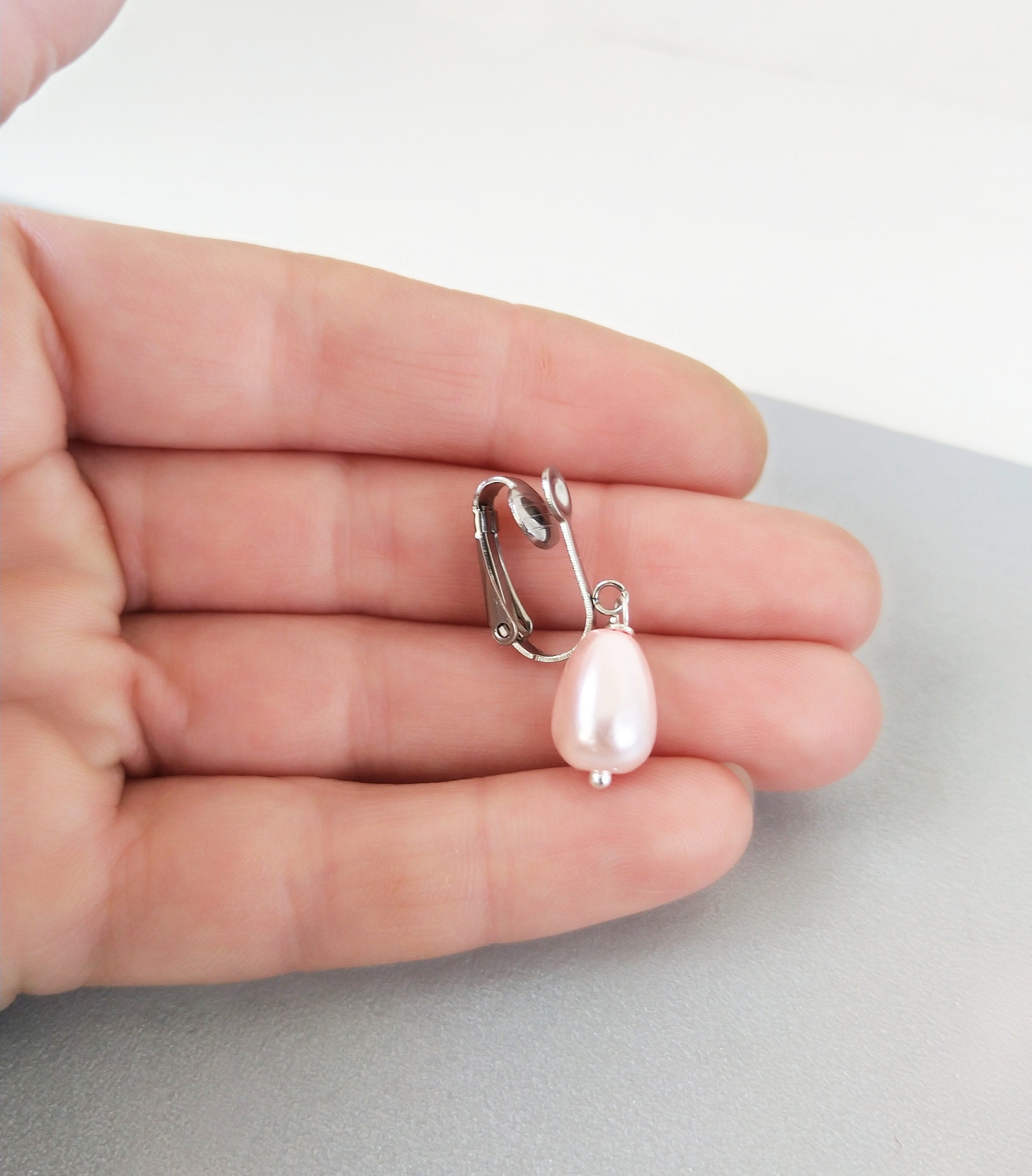 Clitoral Jewellery Faux piercing with pink pearl Non Etsy Clitoral Jewellery Faux piercing with pink pearl Non Etsy