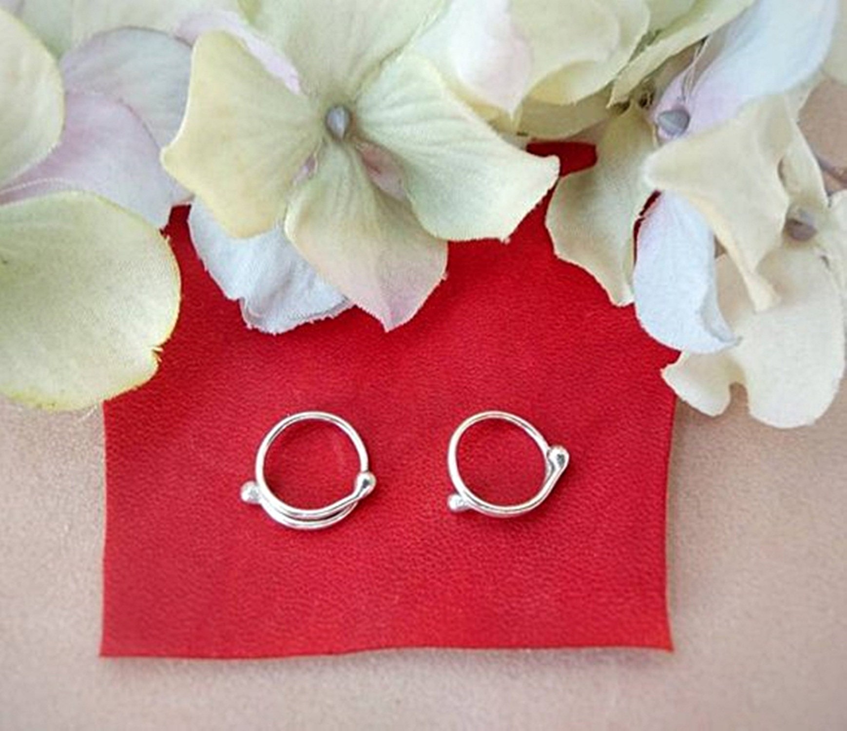 Fake Nipple Piercing Silver Nipple Rings Non Piercing Sterling Etsy