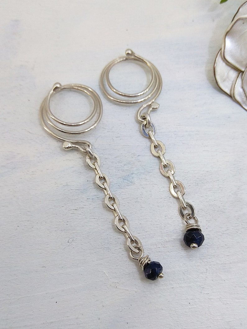 Non Piercing Nipple Rings With blue beads
