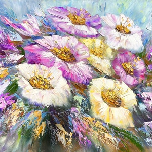 春の花束 - ピエール＝オーギュスト・ルノワールの手描き油絵