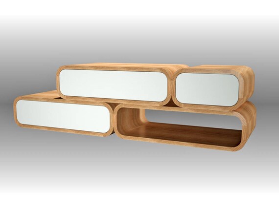 Holz TV-Ständer Konsole Schrank Kommode mit Schubladen | Etsy