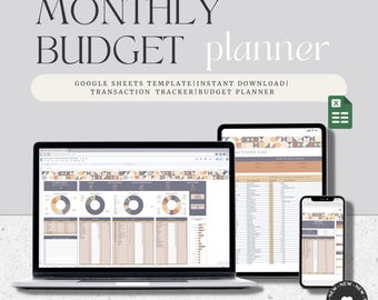 Feuille de calcul budgétaire mensuel | Planifiez votre budget à l'avance | Budget Google Sheets | Calendrier des factures | Modèle de budget hebdomadaire | Feuilles de calcul Google