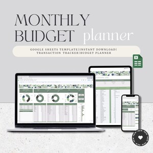 Monthly Budget Spreadsheet | Plan Ahead Budget Planner | Google Sheets Budget | Bill Calendar | Weekly Budget Template | Google Sheets