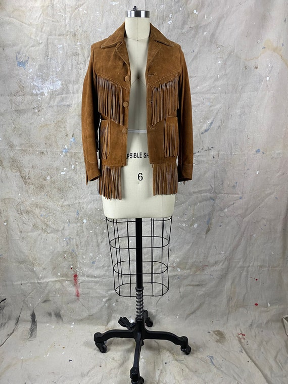 Vintage Suede Fringe Jacket