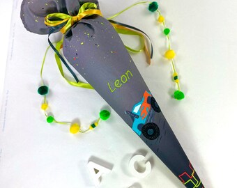 School cone made of fabric 70 cm, monster truck !!!Shipping only on 01.09.2023