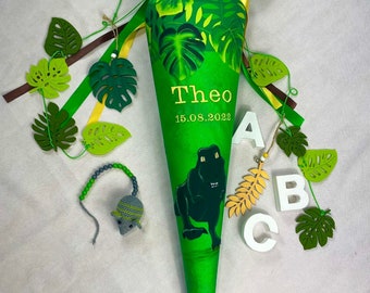 School cone Dino made of fabric 70 cm, dinosaur !!!Shipping only on 01.09.2023