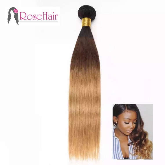 1B 4 27 Brazilian Remy Straight Human Hair Weave 100 Human Hair