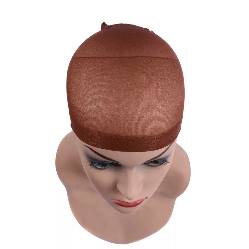 Polyester Wig Caps Pack of 2 Black White Beige Red Etsy