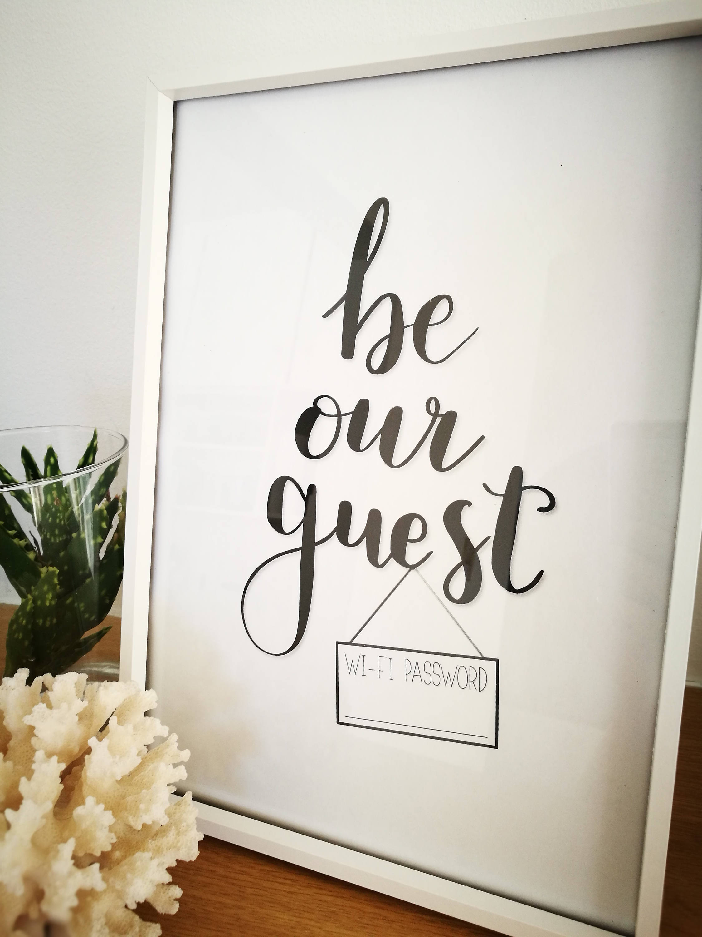 Be Our Guest. Wall decor. Digital Print. Guest Room Decor. Etsy