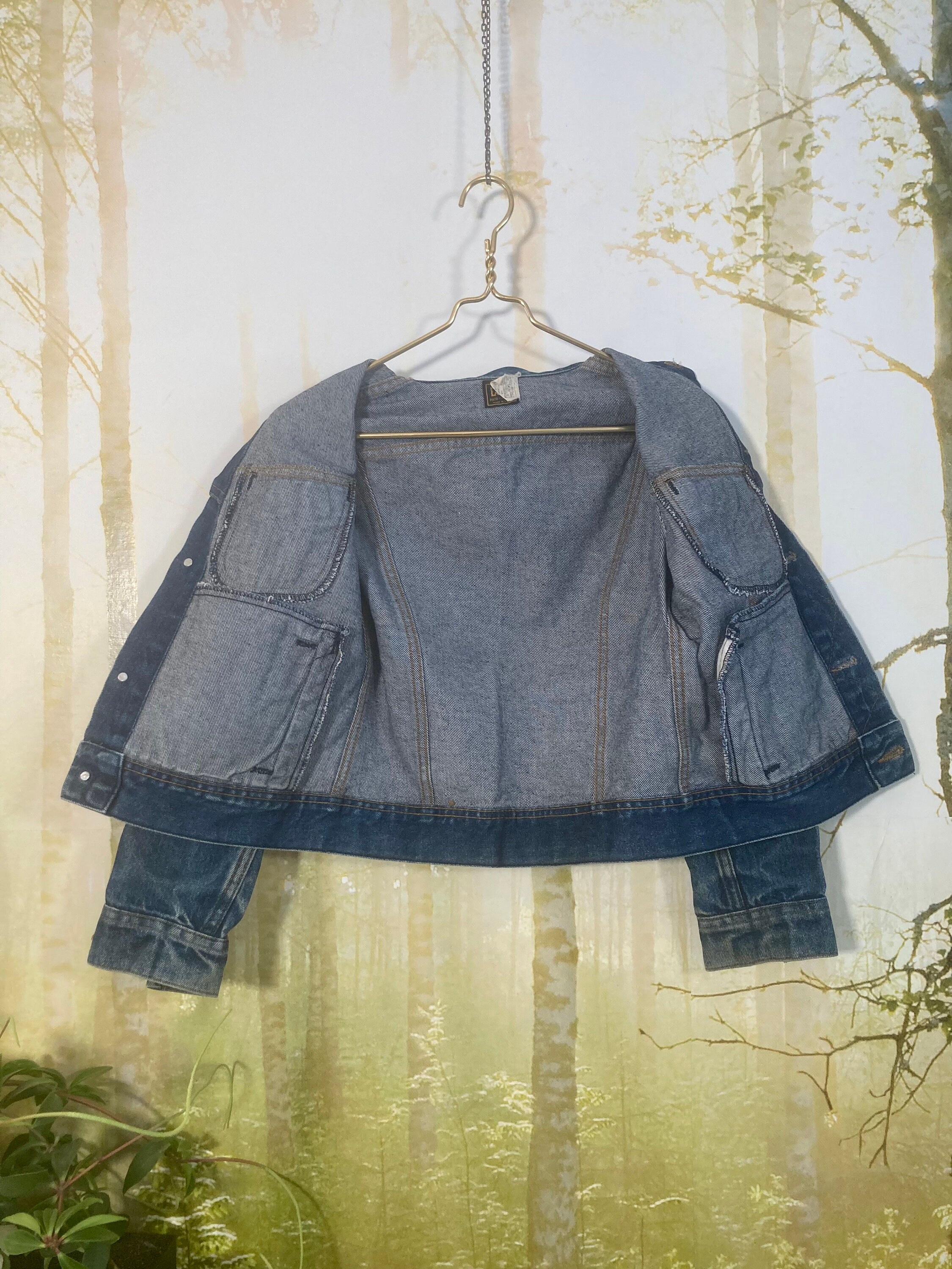 70's XS Lee Denim Jacket, Dark Wash, 100% Cotton, United
