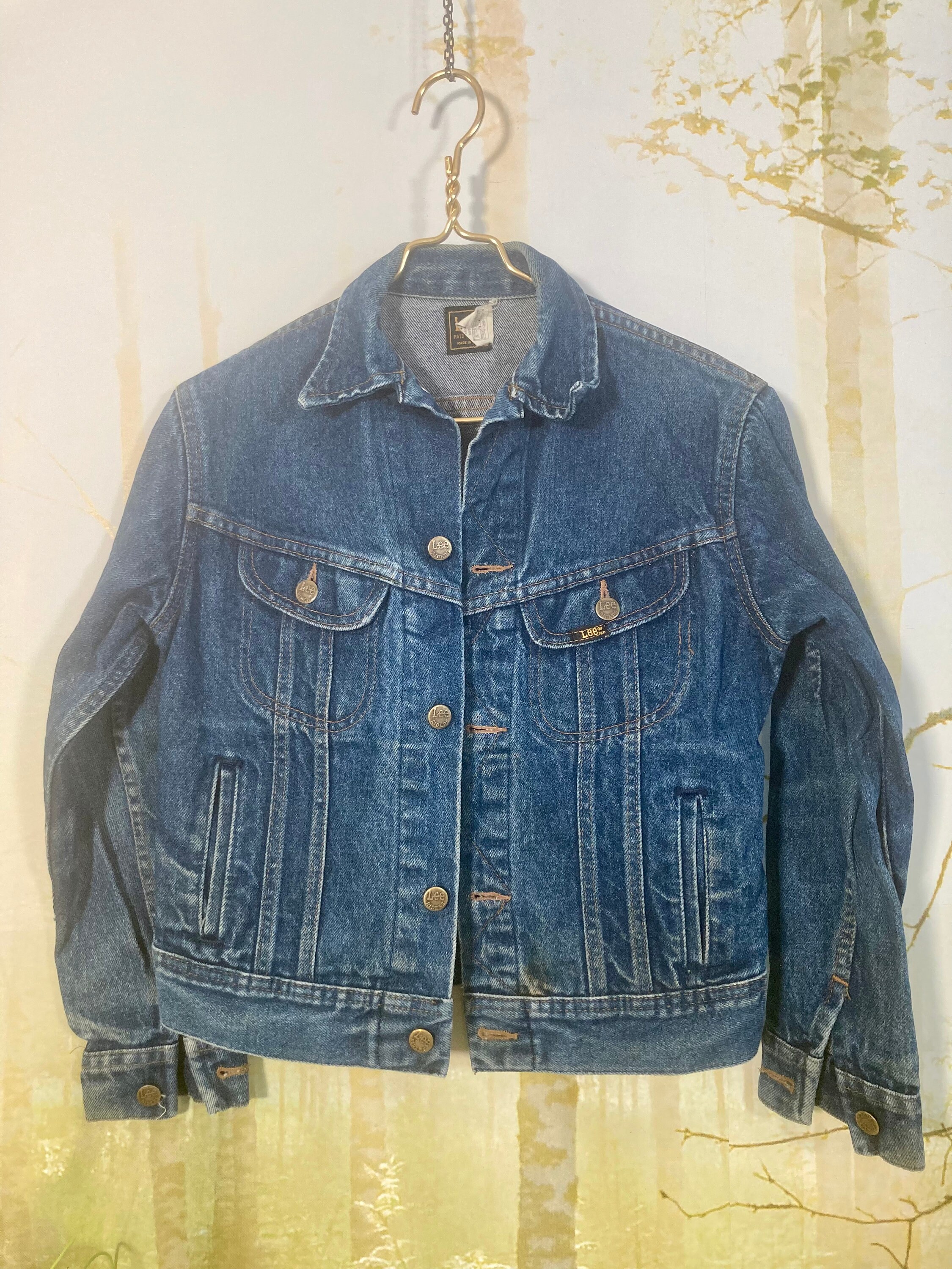 70's XS Lee Denim Jacket, Dark Wash, 100% Cotton, United
